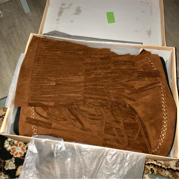 Yoki Fringe Boots Brown - Picture 7 of 10